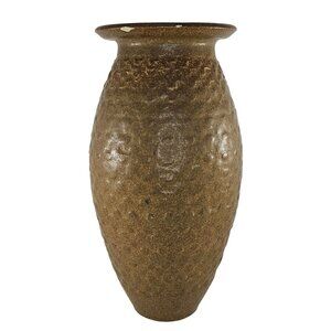 Vintage Wishon Harrell Stoneware Art Pottery Vase Signed Mid Century *Chipped*